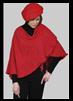 Red wrap and beret